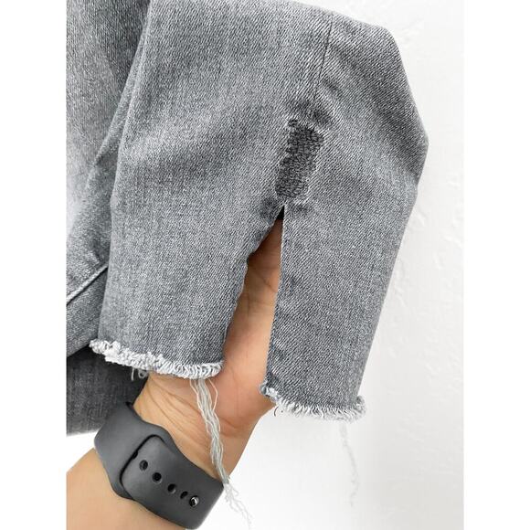 AG Womens The Prima Ankle MidRise Cigarette Ankle Split Hem Stretch Jean Raw Hem - Picture 3 of 7